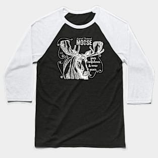 spirit animal - moose - white Baseball T-Shirt